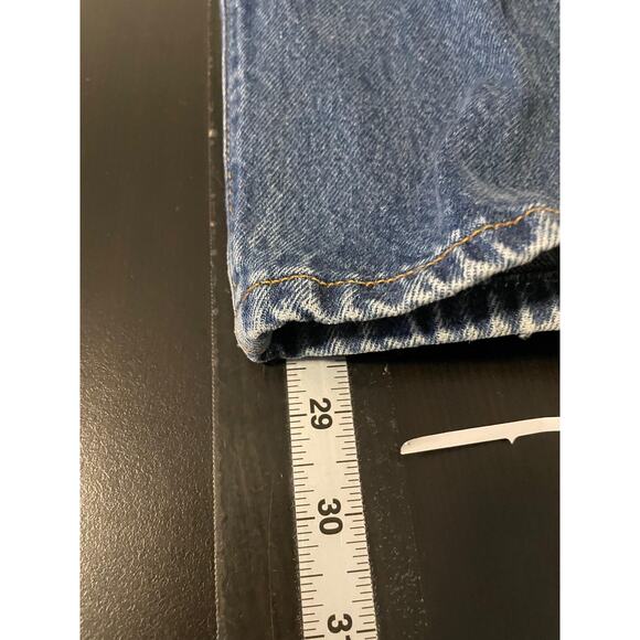 Vintage Levis 501 Jeans Juniors 13 Denim Button Fly High Rise Tapered Leg 90s - Picture 8 of 9